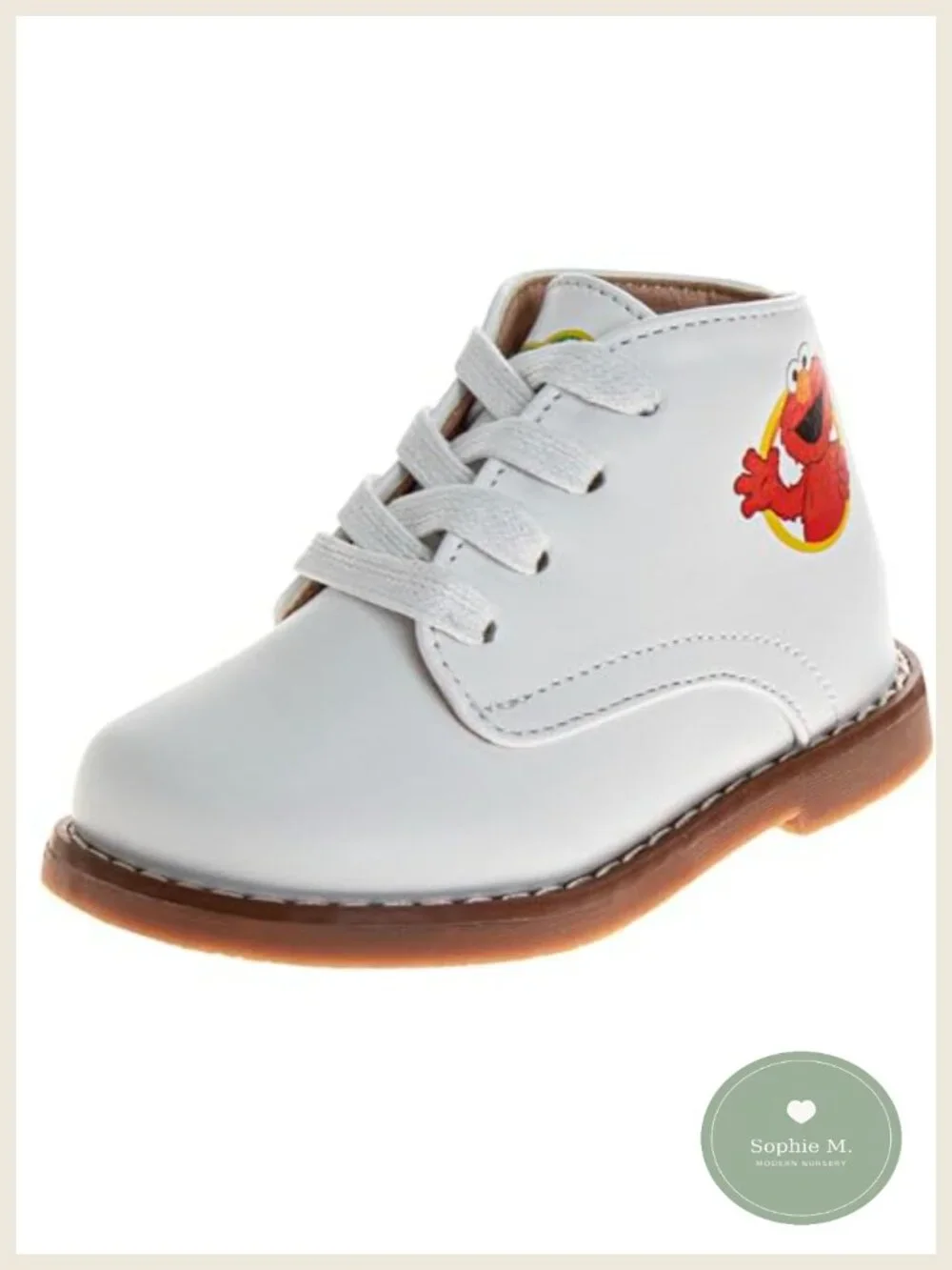 Baby First Walker Shoes Faux Leather Lace-Up High Top Non-Slip Infant Toddler